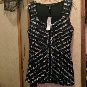 STRIPED SHELL TOP XS  Dress Top